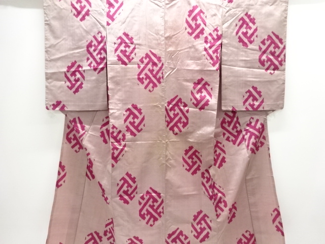 JAPANESE KIMONO / ANTIQUE HITOE KIMONO / SILK / MEISEN / WOVEN SAYAGATA